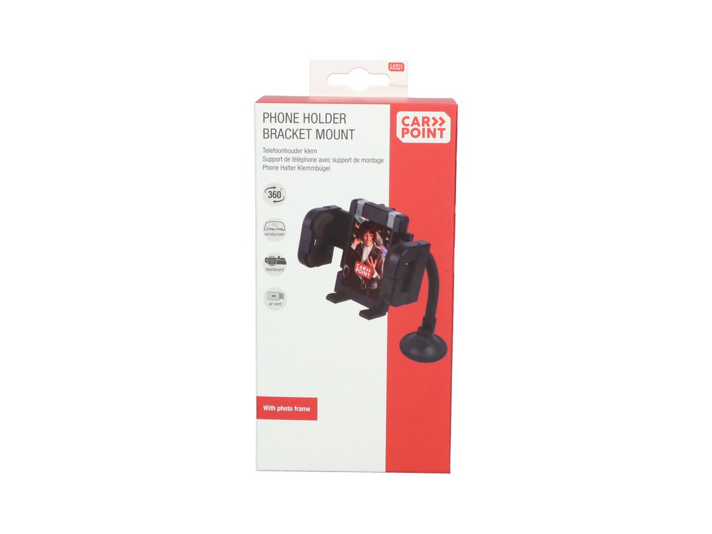 Support pour smartphone Carpoint avec pince de fixation