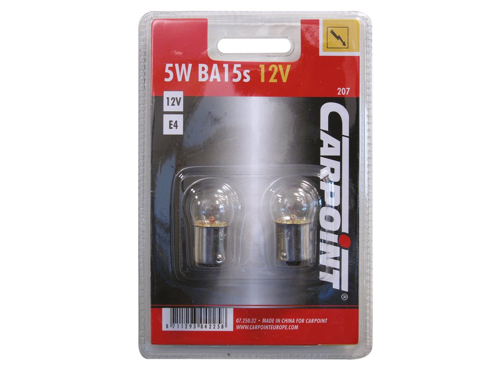 Carpoint Lampe R5W BA15s/207 Blister 2 Pièces