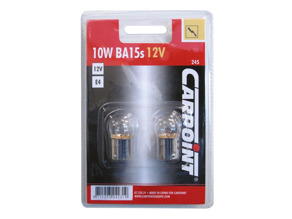 Carpoint Lampe R10W BA15s/245 Blister 2 Pièces