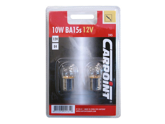 Carpoint Lampe R10W BA15s/245 Blister 2 Pièces