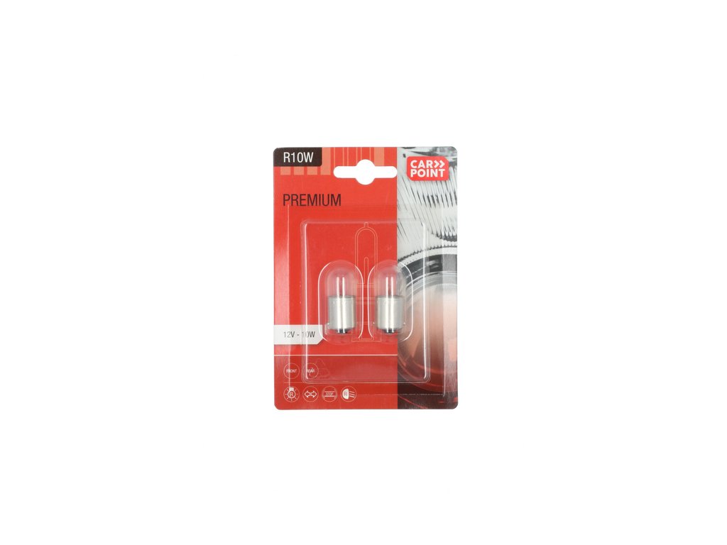 Carpoint Premium Lampes de Voiture 12V R10W 2 Pièces