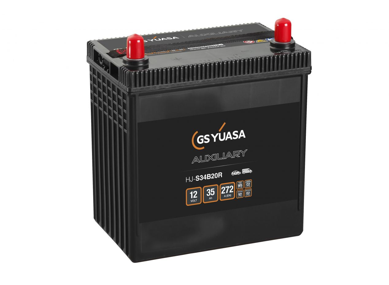 BATTERIES AUXILIAIRE YUASA 35AH 272A (HJ-S34B20R)
