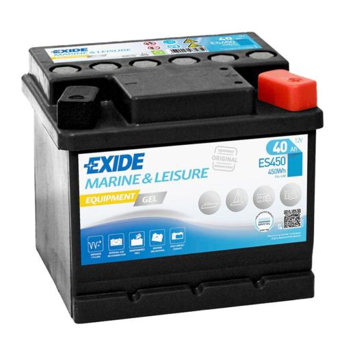 BATTERIE EXIDE GEL MARINE ES450 G40 12V 40AH