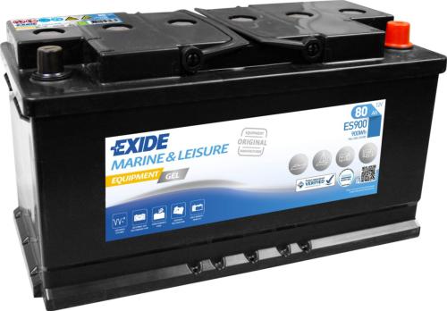 BATTERIE EXIDE GEL MARINE ES900 G80 12V 80AH