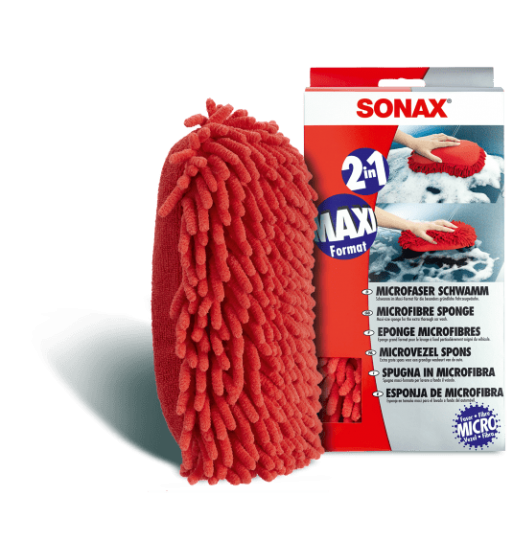 EPONGE MICROFIBRE GRAND FORMAT - 2 EN 1