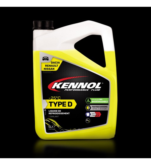 KENNOL - LIQUIDE DE REFROIDISSEMENT TYPE D -25°C - 5L