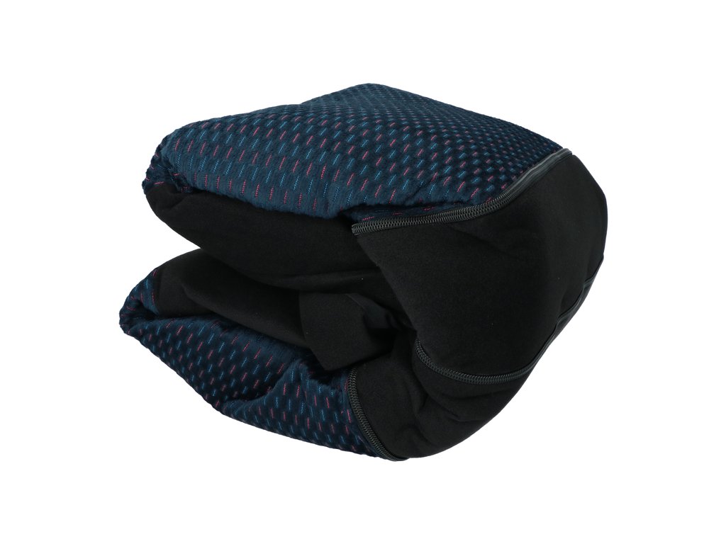 Carpoint Jeu de couvre-sièges Denver 9 pièces noir/bleu