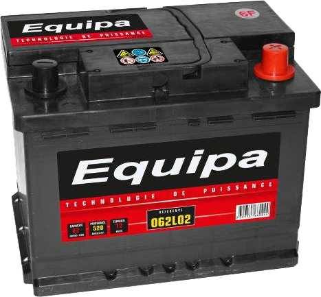 Batterie EQUIPA 62Ah/520A (062-L02)