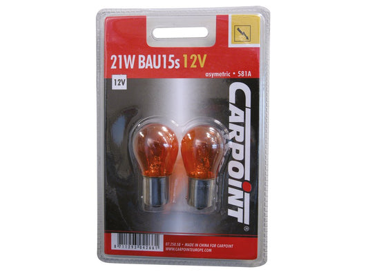 Outlet Carpoint Lampe PY21W BAU15s Orange Bls 2 Pièces