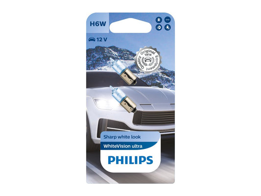 Philips 12036WVUB2 White Vision Ultra H6W 2 pièces