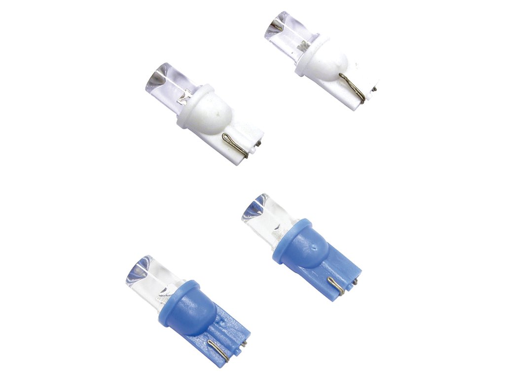 Jeu de 2 ampoules Carpoint LED blanches W5W T10