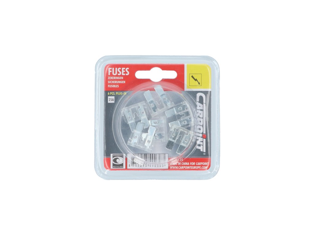 Carpoint Maxi fusibles 25A 6 pièces