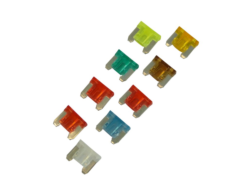 Carpoint Low profile Mini fusibles assortis 3-10A 9 pièces