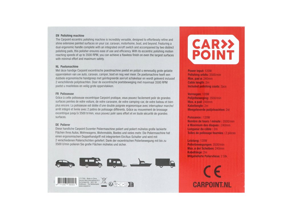 Carpoint Polisseuse 230V 120W