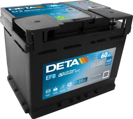 Batterie DETA DL600 60AH STD EFB 640A (EN)