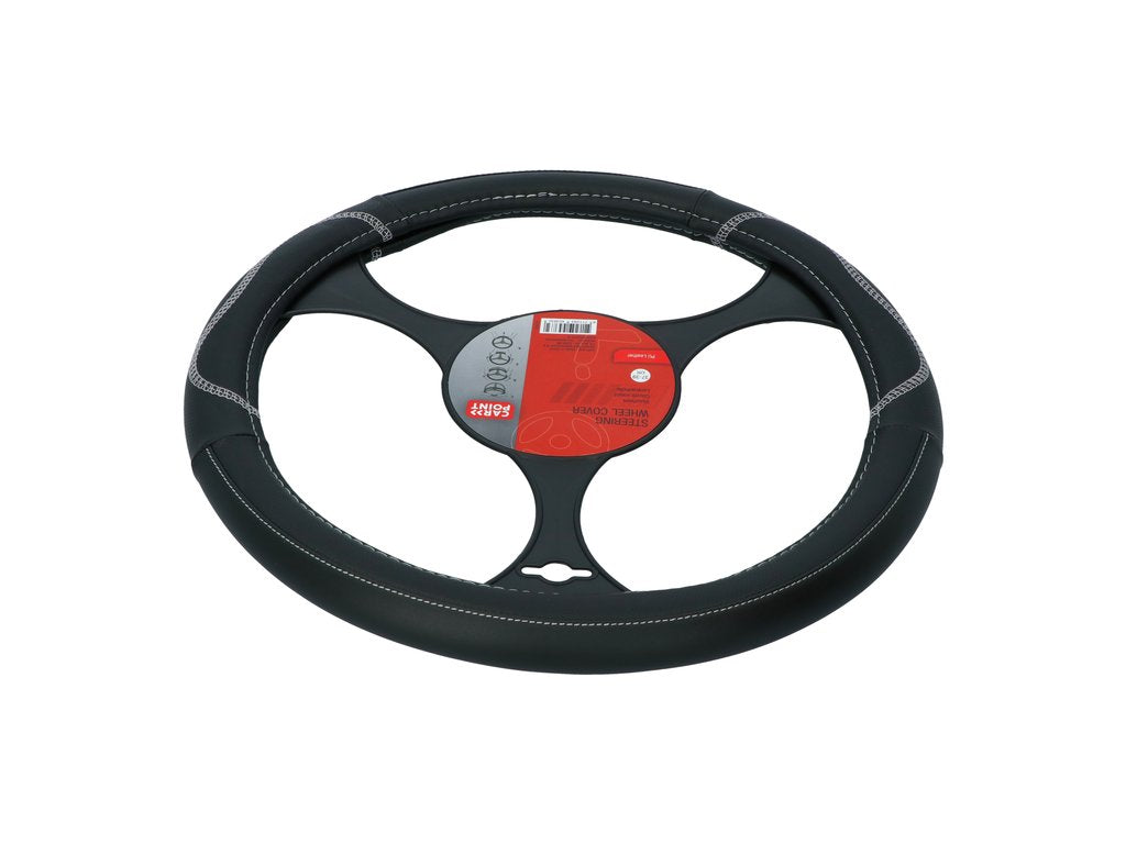 Couvre-volant Carpoint-PU noir/gris 37-39cm