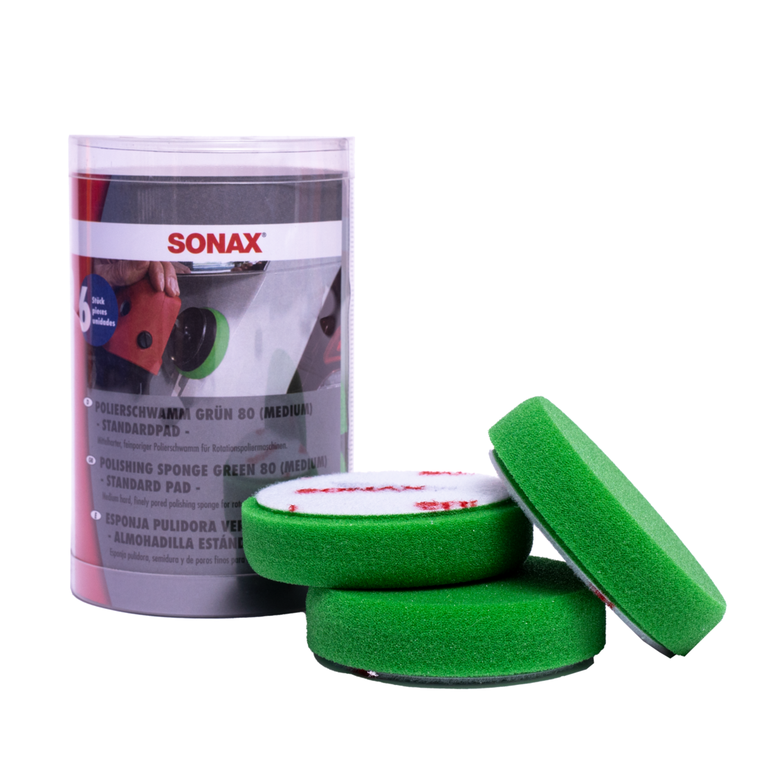 Pad de Polissage Vert 80 (Moyen) - Pack de 6