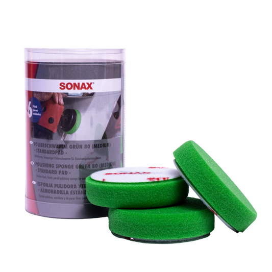 Pad de Polissage Vert 80 (Moyen) - Pack de 6