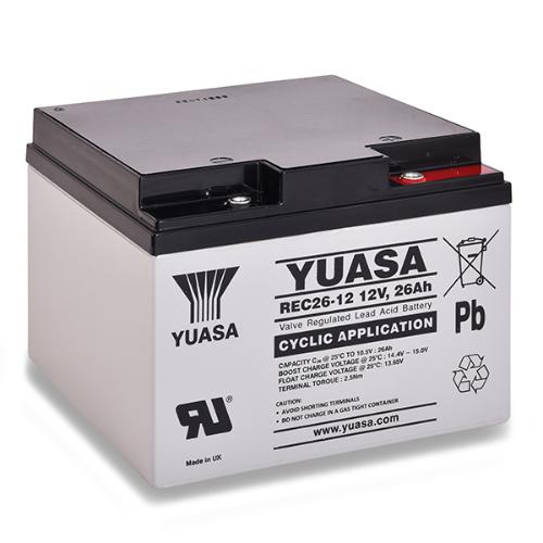 BATTERIE YUASA REC26-12L 12V 26AH
