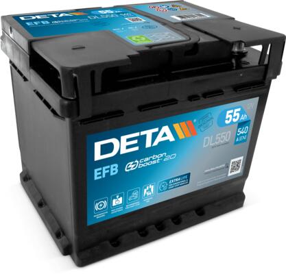 Batterie DETA DL550 55AH EFB 480A (EN)