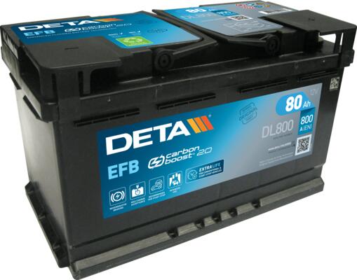 Batterie DETA DL800 80AH STD EFB 720A (EN)