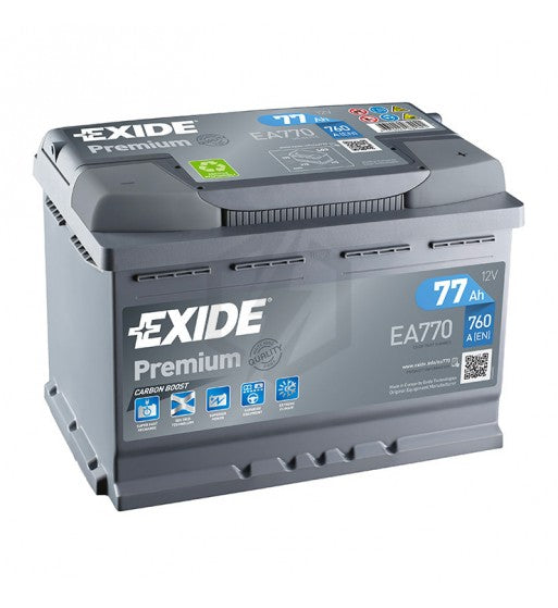 Batterie EXIDE PREMIUM 77Ah 760A (EA770)