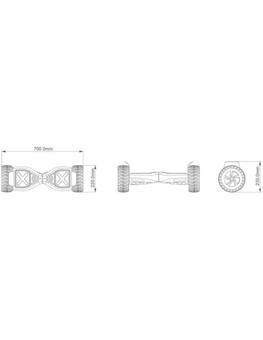 Hoverboard Hummer 4x4 Bluetooth